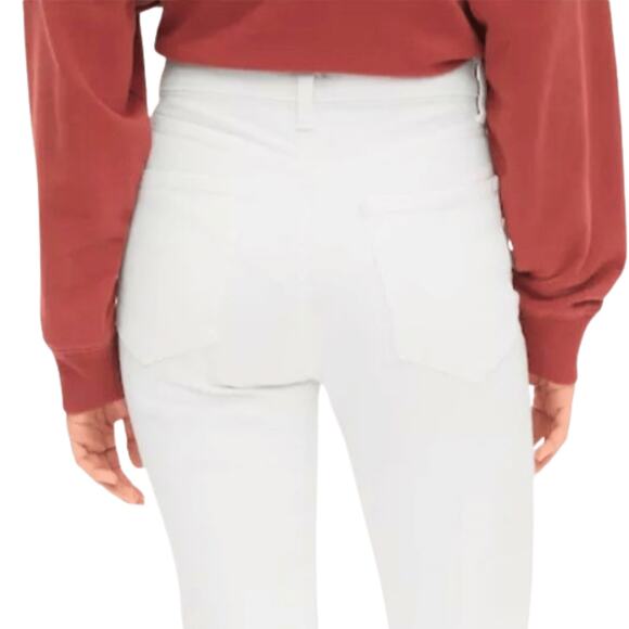 Gap Women's Summer Jeans Slim Stretch White High Rise plus size 16 33 NWT Ankle - Picture 5 of 7